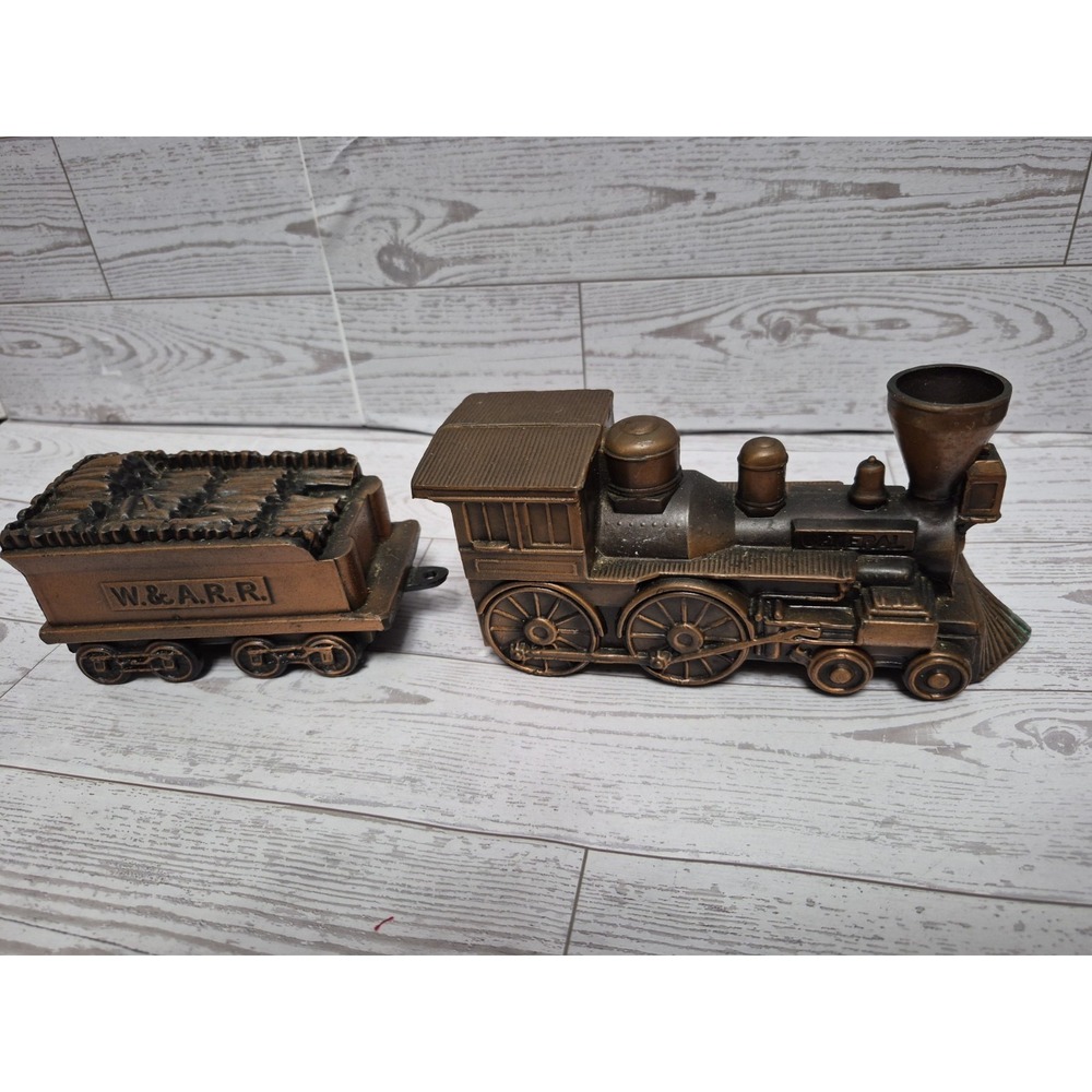 1974 Banthrico Chicago General Train Tender Diecast Coin Bank W. & A.R.R.